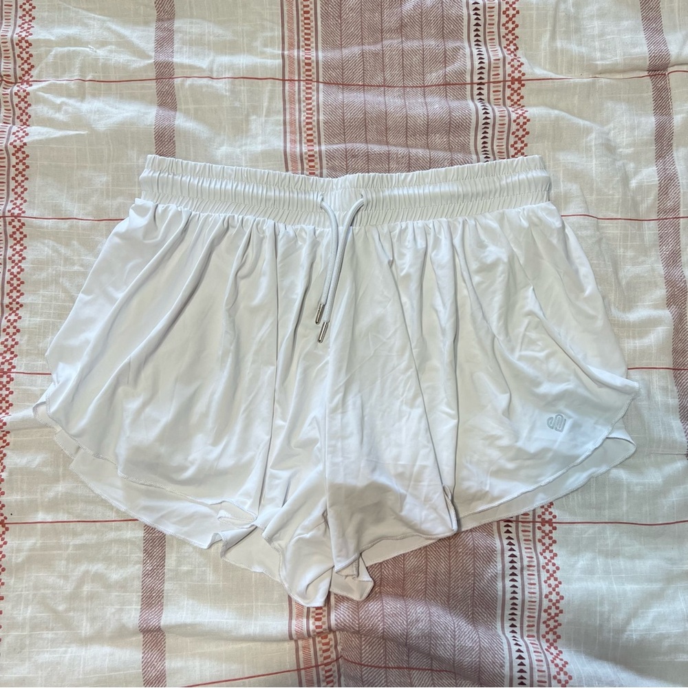 Athletic white shorts